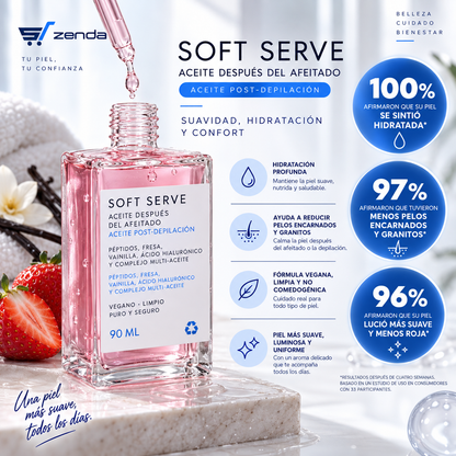 Zenda Care™ — Aceite Calmante After Shave de Fresa y Vainilla