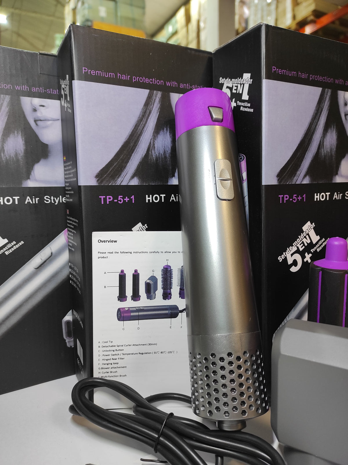 Zenda Style™ — Cepillo Secador Moldeador 5 en 1